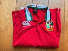 Image of Canterbury British Lions 2021 Red Polo Shirt