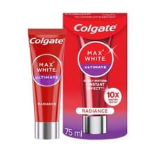 Image of Colgate Max White Ultimate Radiance Non-Abrasive Teeth Whitening Toothpaste 75ml