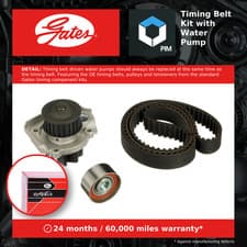 Image of Timing Belt & Water Pump Kit KP15627XS Gates Set 71771599 6000629059 71776007