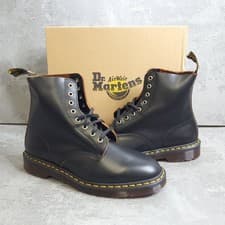 Image of Dr. Martens Pascal Black 1460 Boots Mens UK 8 Vintage Smooth 27712001