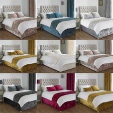 Image of Paoletti Verona Crushed Velvet Divan Bed Base Wrap