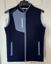 Image of Peter Millar $225 Men’s Small Crown Sport Squall Block Vest Blue MS24EZ40 NEW