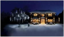 Image of 15X70cm LED Snowing Shower Xmas Icicle Light 450 LEDs White In & Outdoor
