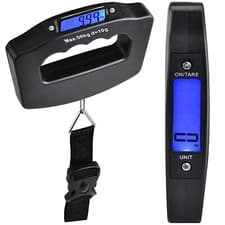 Image of 50KG DIGITAL TRAVEL PORTABLE HANDHELD WEIGHING LUGGAGE SCALES SUITCASE BAG