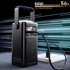 Image of 1000000mAh 66W Portable Power Bank Large Capacity External Battery Fast Charging