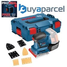 Image of Bosch GSS18V-10 18v Li-ion Multi Base Orbital Detail Sander +3 Base Plates LBOXX