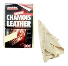 Image of Bagged Chamois Leather 3 1/4 SQ Feet Genuine Clean Shine 3.25 Square Untrimmed