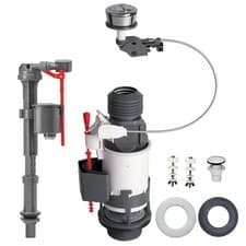 Image of Wirquin Pro Jollyflush 10120677 Universal Brass Bagged Kit Dual Flush Cistern Va