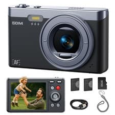 Image of 2K Digital Camera 1080P 50MP 2.8" LCD Display Screen Anti-Shake Compact Camera