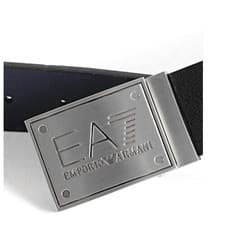 Image of EA7 Emporio Armani AF14319 Train Core Reversible Leather Metal Plate Clasp Belt