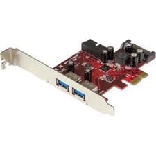 Image of Startech 4 Port Pci Express Usb 3.0 Card 5Gbps 2 External & 2 Internal Idc Sata