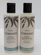 Image of COWSHED Calming Bath & Shower Gel and Calming Body Lotion  Size 100ml Each
