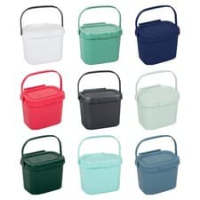 Image of Addis Kitchen Compost Caddy/Food Recycling Waste Compost Caddy Bin - 4.5 L