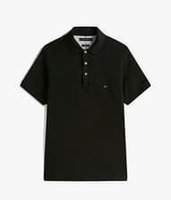 Image of Tommy Hilfiger 1985 Polo Shirt Mens Slim Fit in Black Size M RRP £75