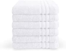 Image of Luxury White Bath Sheet 650 gsm 100% Cotton 90 x 150 cm Hotel Quality