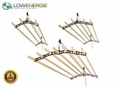 Image of Black Ceiling Clothes Airer Maid Victorian Laundry Rack Maiden Kitchen Dryer