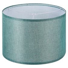 Image of Drum Lamp Shade 13"x13"x9" Linen Round Lamp Shade for Table Lamps Blue