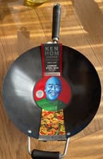 Image of Ken Hom Excellence Non Stick Carbon Steel Wok 35cm