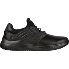 Image of SKETCHERS Mens Classic Fit Memory Foam Leather DEL3 EZ Goga Mat Trainer-UK 6-12