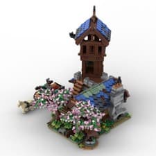 Image of The Medieval Guard Post for Your Medieval Town 2407 Pieces for Age 14+