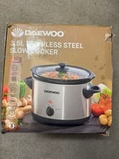 Image of Daewoo SDA1364 3.5L Stainless Steel Slow Cooker - Silver