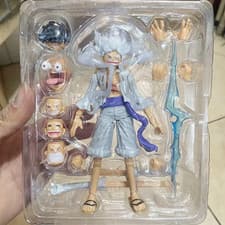 Image of One Piece Monkey D Luffy Figure Gear 5 Sun God Nika Luffy Action Figurine Model