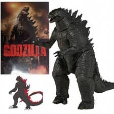 Image of NECA Godzilla 2014 Movie Black 6" Action Figure 12" Head To Tail Boxed New Gifts