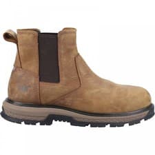 Image of CAT Exposition Chelsea | Pyramid - Brown | Leather Pull-on Safety Boots