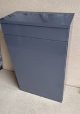 Image of Gloss Dark Grey Bathroom WC Toilet Unit Made By Roca Graphite 500mm