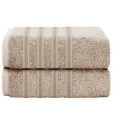 Image of Ritz Jumbo Bath Sheet Egyptian Cotton 600GSM Soft Absorbent Pack of 2