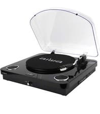 Image of AIWA GBTUR-120BKMKIII - Bluetooth Turntable With - European Adapter