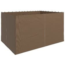 Image of Outsunny 4 Pack Replacement Gazebo Curtains Privacy Panel for Most 3 x 4m Gazebo