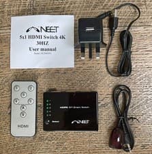 Image of Neet 5 Port HDMI SWITCH AUTO + REMOTE Switcher 5 x 1 (5 in) 1080p HD 4k 30hz