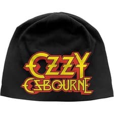 Image of Ozzy Osbourne - Logo JD Print - Black OSFA Beanie Ski Cap
