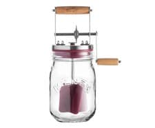 Image of Kilner Butter Churner with Wooden Handle - 1L Glass Jar, Recipe Booklet