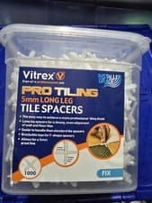 Image of Vitrex Pro Tiling. 5mm Long Leg Tile Spacers ( 1000 Pack )