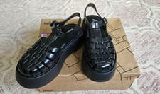 Image of Melissa Possession Plato Black Vegan Shoes UK6