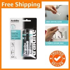 Image of Araldite Crystal Epoxy Glue 2x15ml - Strong & Clear Adhesive for Crafts