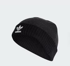 Image of adidas Men’s Adicolor Cuff Knit Beanie Black Brand New OSFM Cotton Acrylic