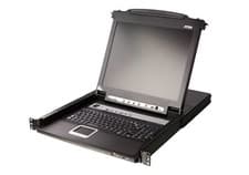 Image of ATEN CL5708M 17" LCD KVM Switch 8-Port Slideaway Rackmount Console 1U Daisy-Chai