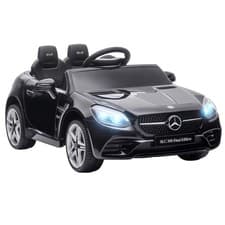 Image of AIYAPLAY Benz 12V Kids Electric Ride On Car w/ Remote Control, Music, Black