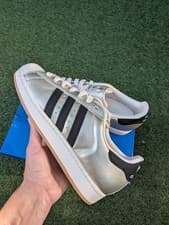 Image of Adidas Originals SUPERSTAR II WOMEN'S SHOES Aluminium HQ2691  UK6 New