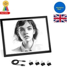 Image of Lightweight A3 LED Light Pad - 10 Levels of Brightness, Perfect for Portable Art