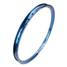 Image of SALE BOX Focus 20" x 1 1/8 3/8 28 Hole Front/ Disc rear BMX Rim Blue 451 x 12mm