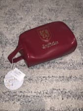 Image of Official Harry Potter Gryffindor Wash Bag - Maroon Faux Leather - New With Tags