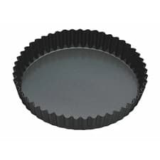 Image of MasterClass Non-Stick Fluted Loose Base Quiche Tin Round 25cm (10")