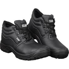 Image of Scan Mens Dual Density Chukka Safety Boots Black Size 6