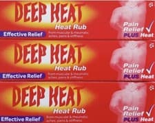 Image of Deep Heat RUB Effective Relief from Muscular, Rheumatic & Back Pain - 35g X 3