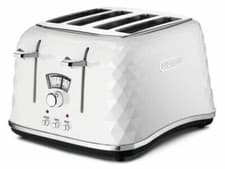 Image of De'Longhi CTJ4003 Brillante 4-Slice Toaster - White