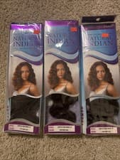 Image of Set Of 3 PREMIUM NATURAL INDIAN 100% HUMAN HAIR, OUTRE - SUMMER RAIN WAVE 10"